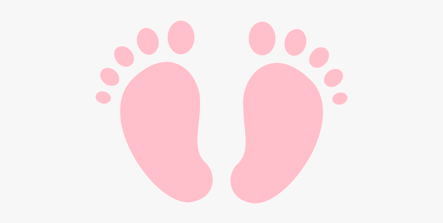 Pink Baby Footprints Transparent, Transparent Clipart
