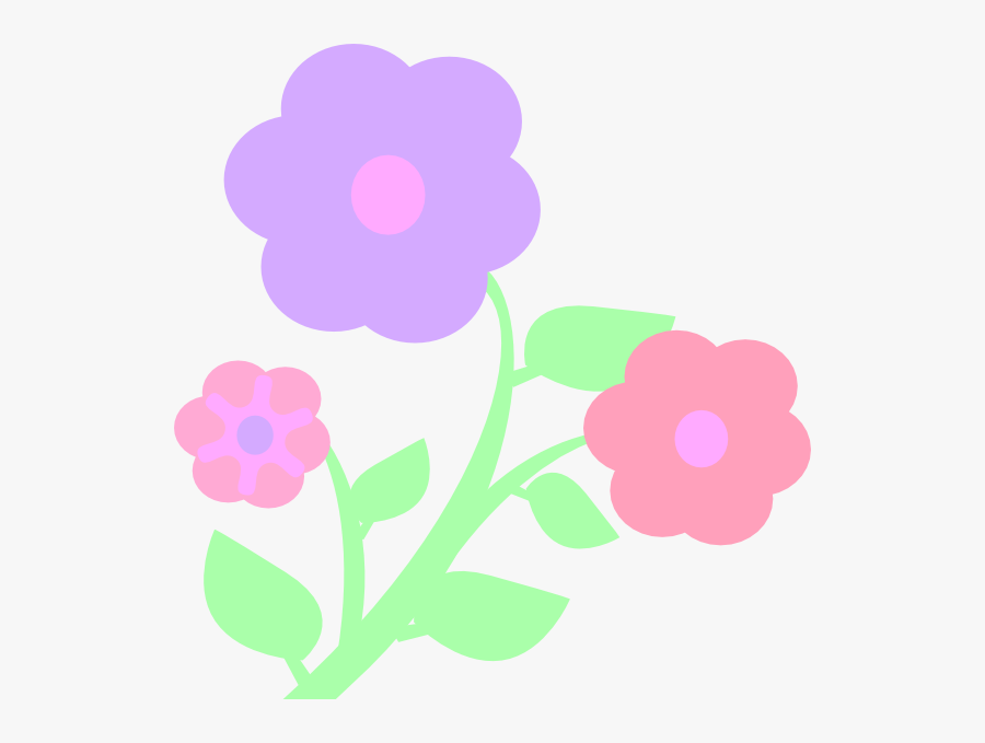Collection Of High - Pastel Color Flowers Clipart, Transparent Clipart