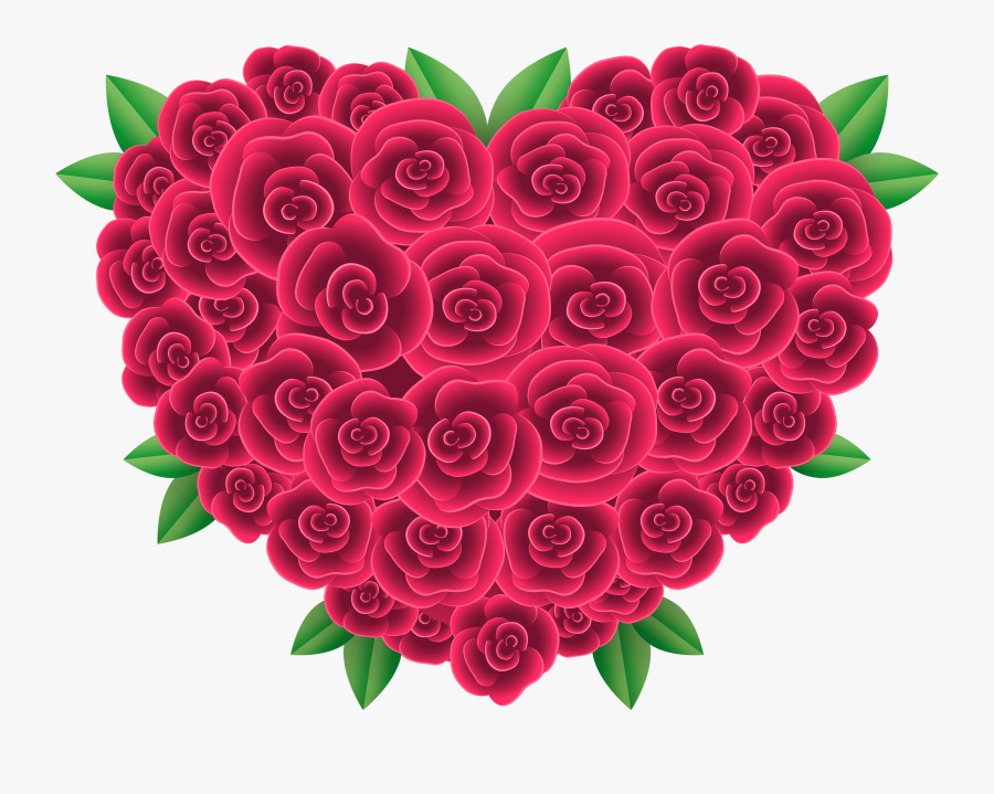 Floral Heart Png Clipart - Floral Heart Png, Transparent Clipart