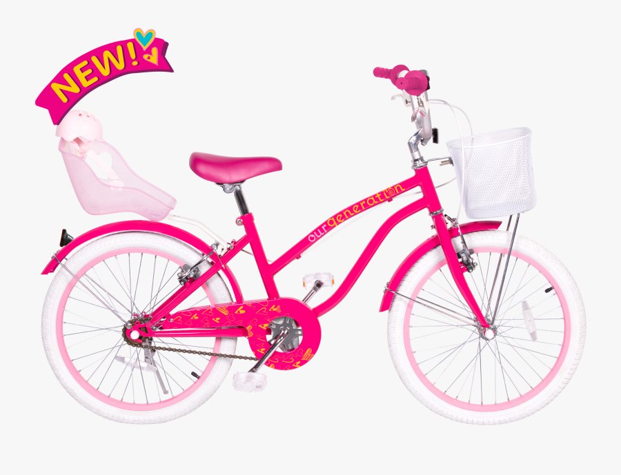 Og Bicycle For Kids New - Our Generation Bike Seat, Transparent Clipart