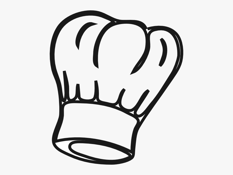 Hat Clipart Clker - Chef Hat Clipart Black And White, Transparent Clipart