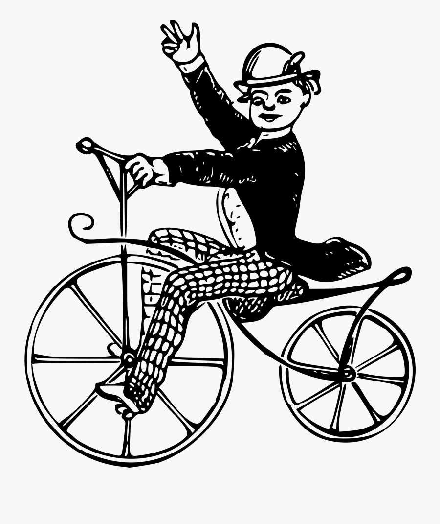 Transparent Cyclist Clipart - Bicycle, Transparent Clipart