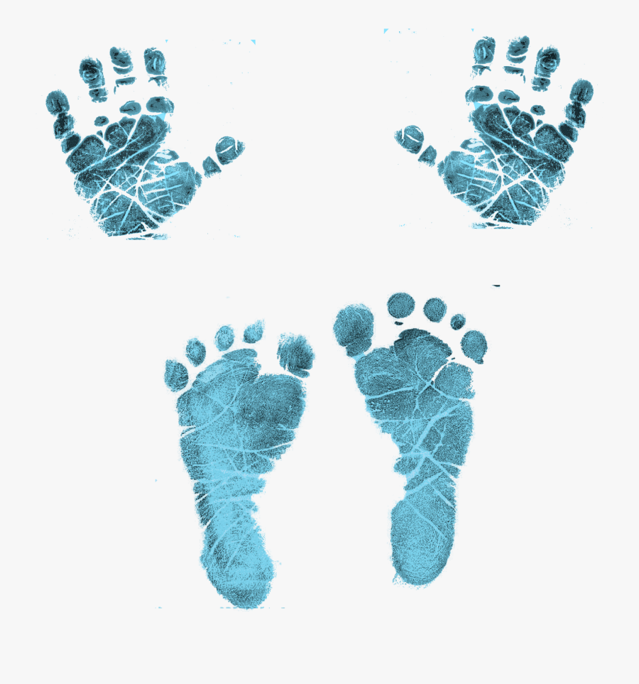 Handprint Clipart Newborn Baby - Childs Footprint, Transparent Clipart