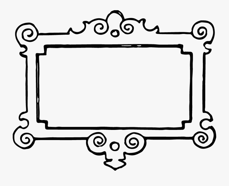 Clip Art Black And White Country Christmas Clipart - Frames Black And White, Transparent Clipart