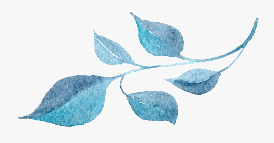 Blue Flower Png Watercolor, Transparent Clipart