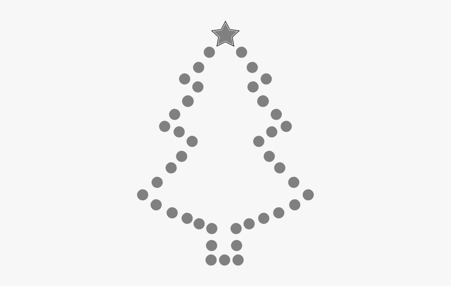 Christmas Tree Black And White Tree Cli Christmas Clipart - Christmas Black And White Christmas Tree, Transparent Clipart