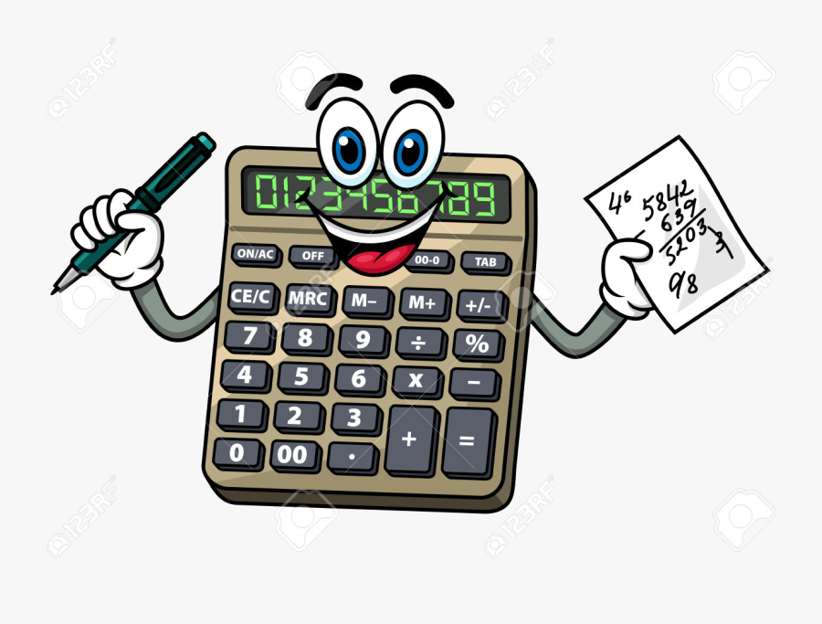 Calculator Clipart Cartoon Clip Art Transparent Png - Cartoon