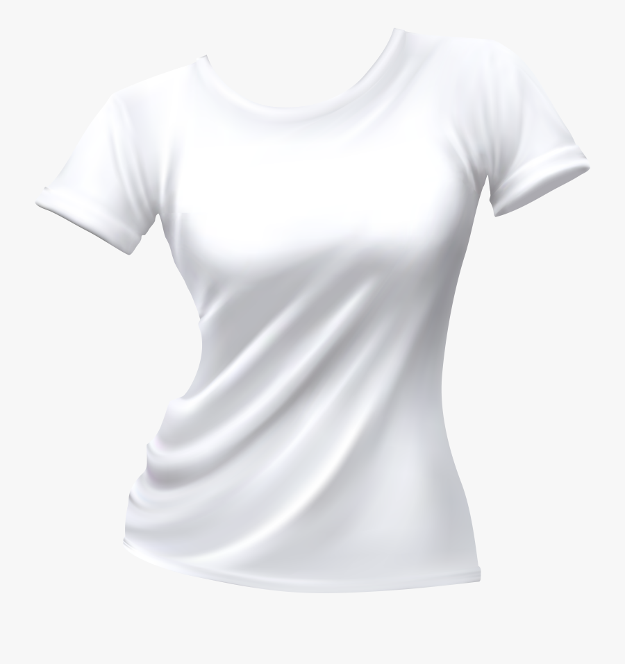 Female T Shirt White Png Clip Art, Transparent Clipart
