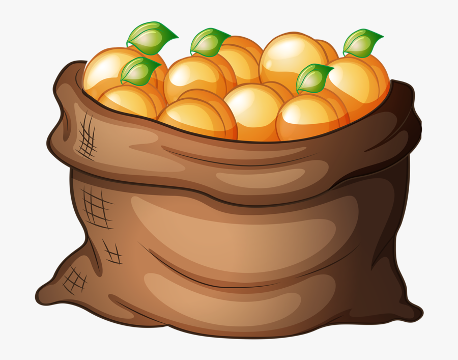 Picnic Clipart Watercolor - Oranges In Basket Clipart, Transparent Clipart