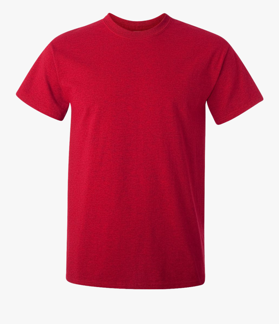 Images In Collection - Gildan Red T Shirt Template, Transparent Clipart