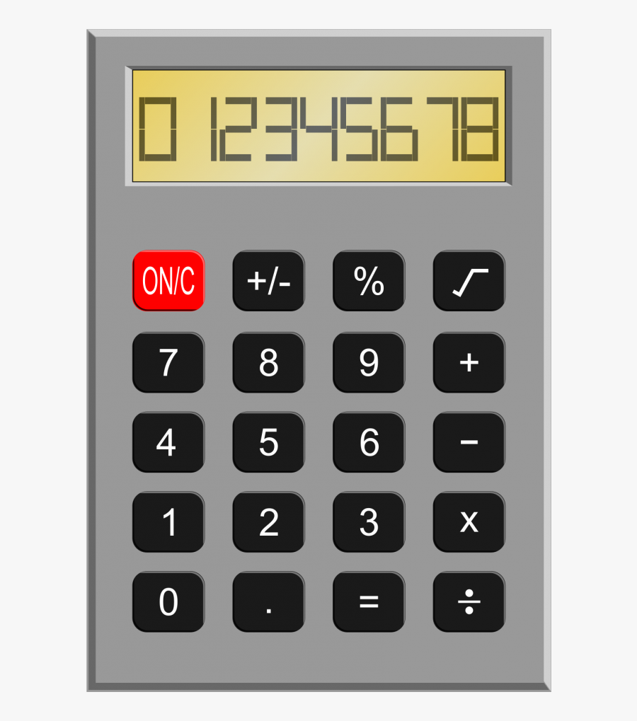 Old Calculator - Casio Fx 100c, Transparent Clipart