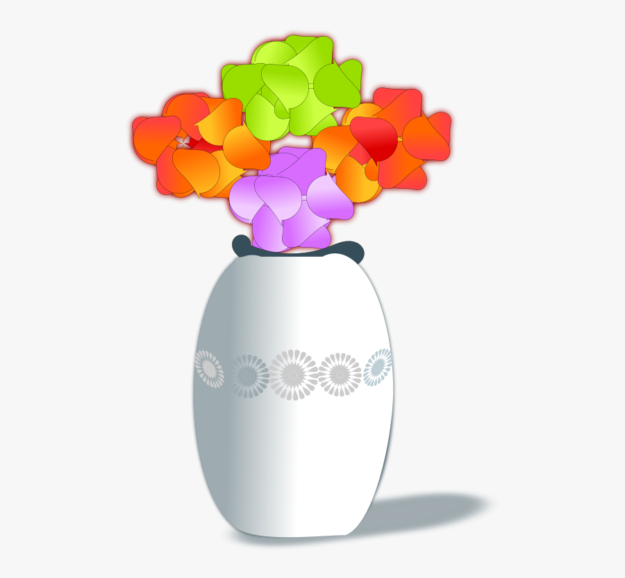 Artificial Flowers - Flower Vase Clipart Png, Transparent Clipart