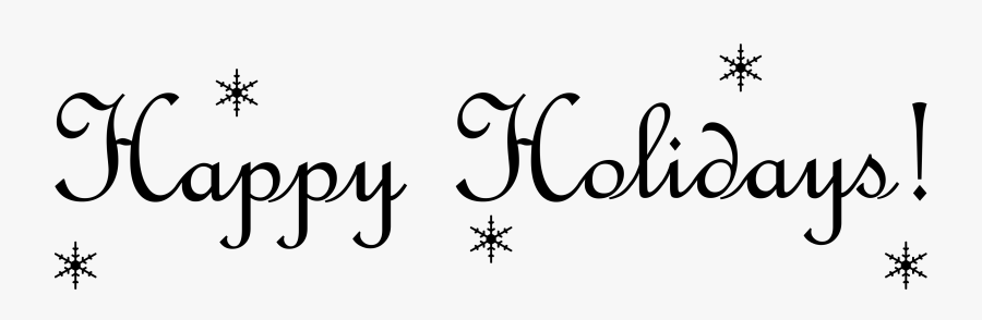 Pin By Rt Digital Media Marketing On Christmas Clip - Happy Holidays Text Png, Transparent Clipart