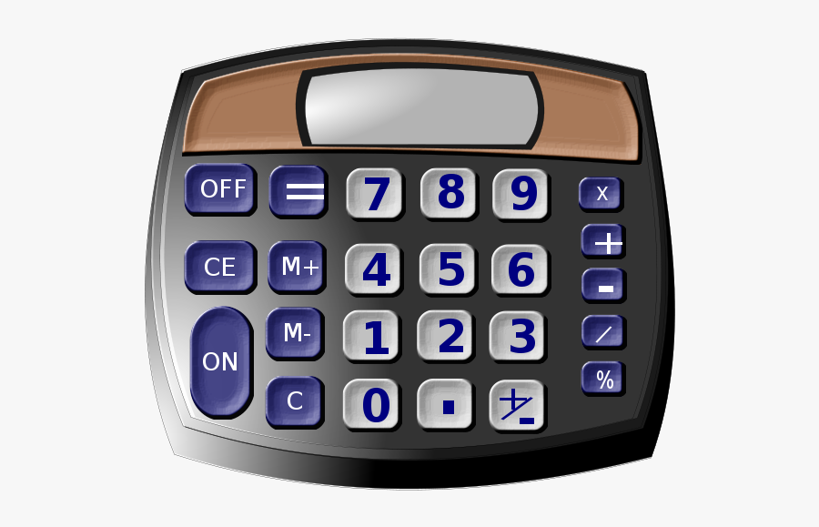 Calculator, Transparent Clipart