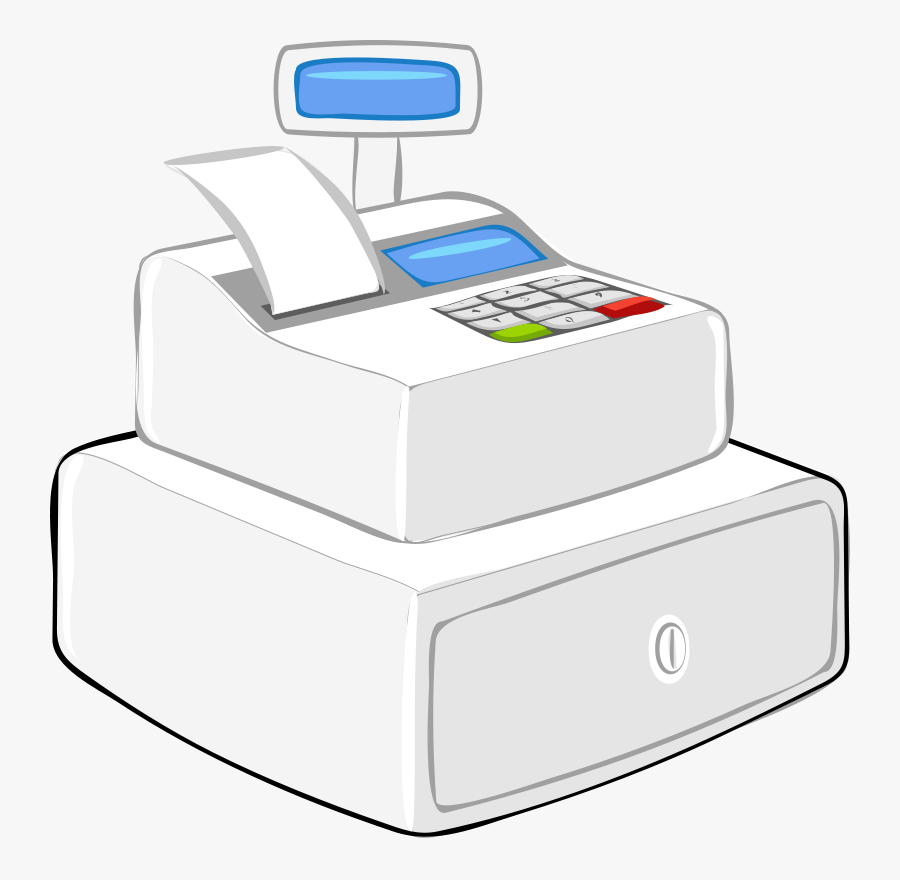 Free Vector Cashier Case Calculator Clip Art - Cashier Calculator, Transparent Clipart