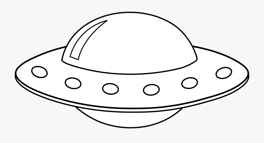 Thumb Image - Ufo Black And White Clipart, Transparent Clipart