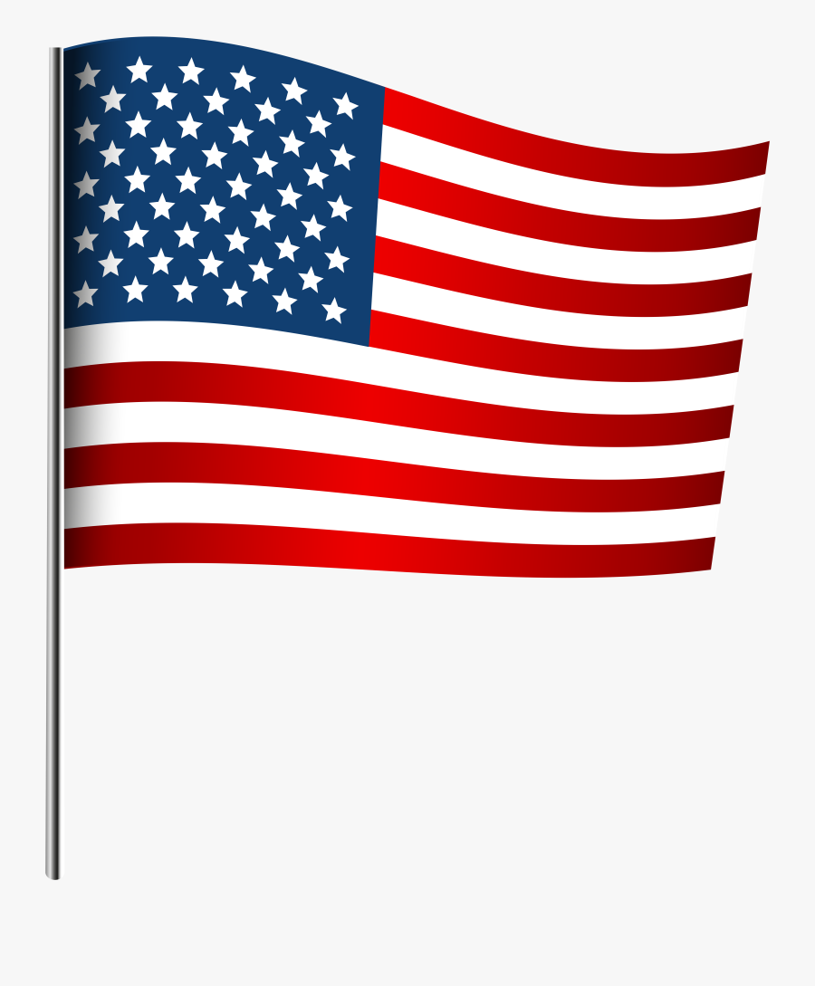 Waving American Flag Clip Art Png-, Transparent Clipart
