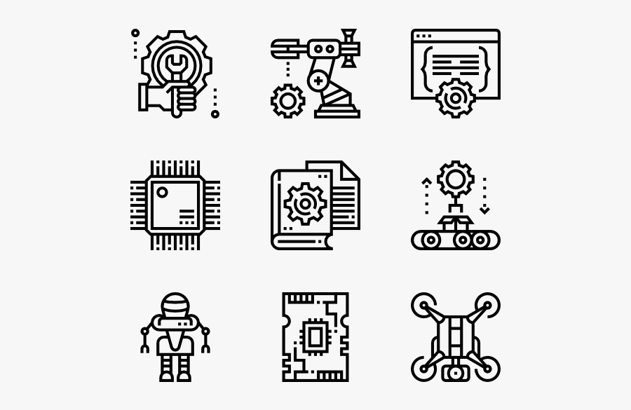 Robotics Engineering - Attraction Icon, Transparent Clipart