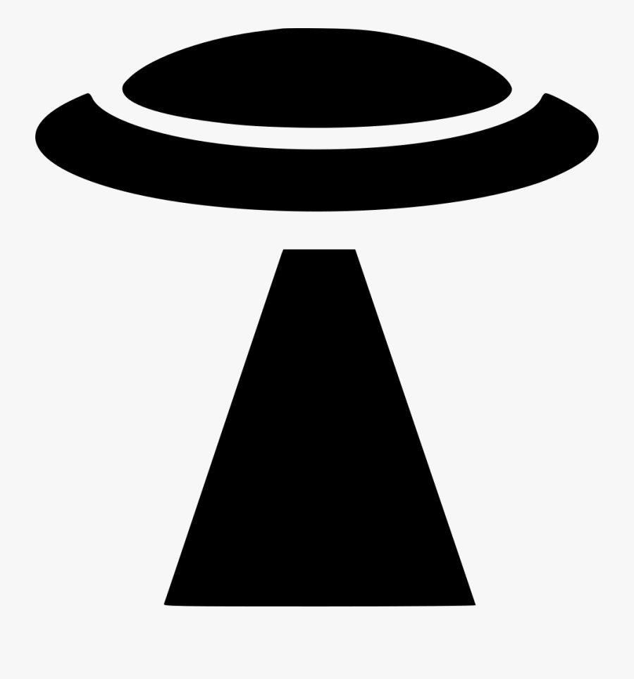 Svg Png Icon Free - Black Ufo With Transparent Background, Transparent Clipart