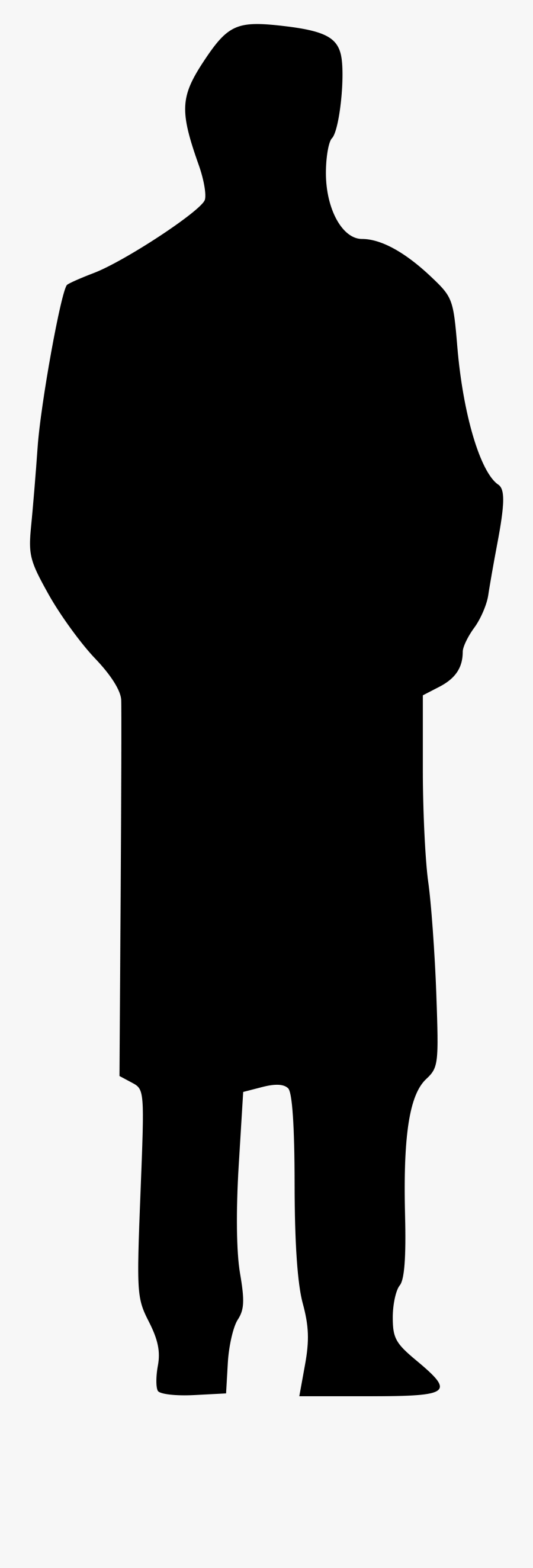 Graphic Library T Shirt Clip Art - Man Silhouette Cartoon Png, Transparent Clipart