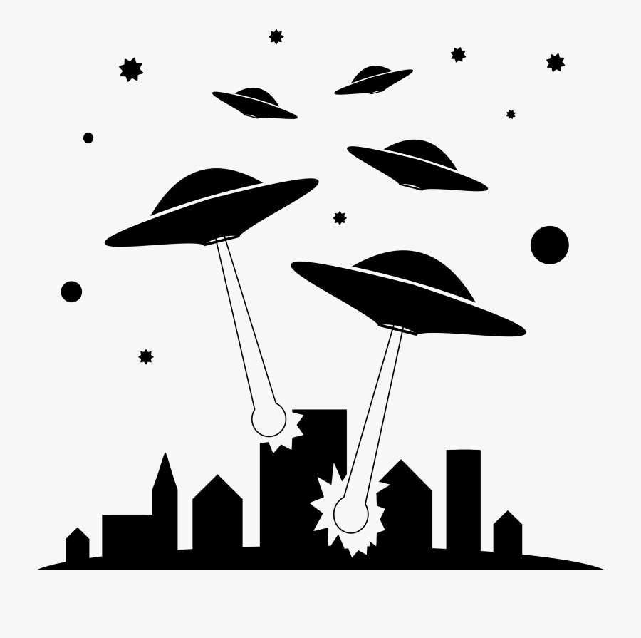 Ufo Attack Invasion - Alien Invasion Png, Transparent Clipart