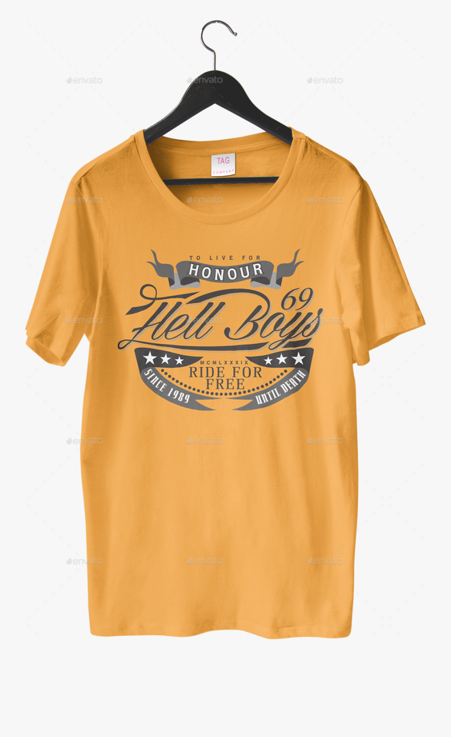 Tshirt, Yellow, Product, Transparent Png Image & Clipart - Clothes Hanger, Transparent Clipart