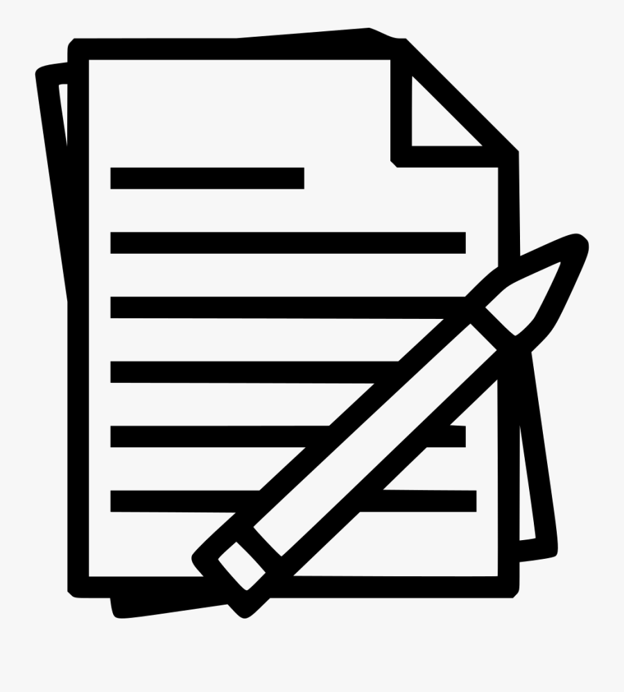 Transparent Pencil And Paper Png - Transparent Pen And Paper Icon, Transparent Clipart