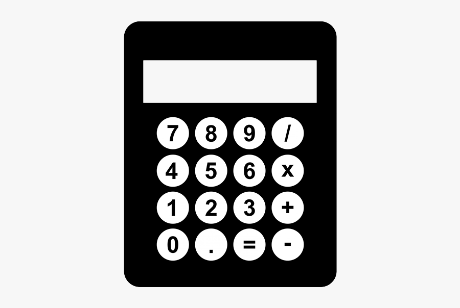 Calculator Clipart Black And White, Transparent Clipart