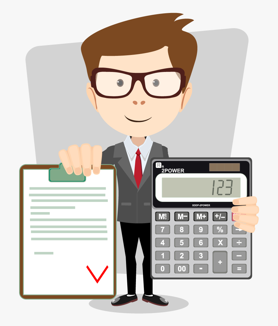 Accounting Accountant Calculator Free Frame Clipart - Accountant Clipart Png, Transparent Clipart