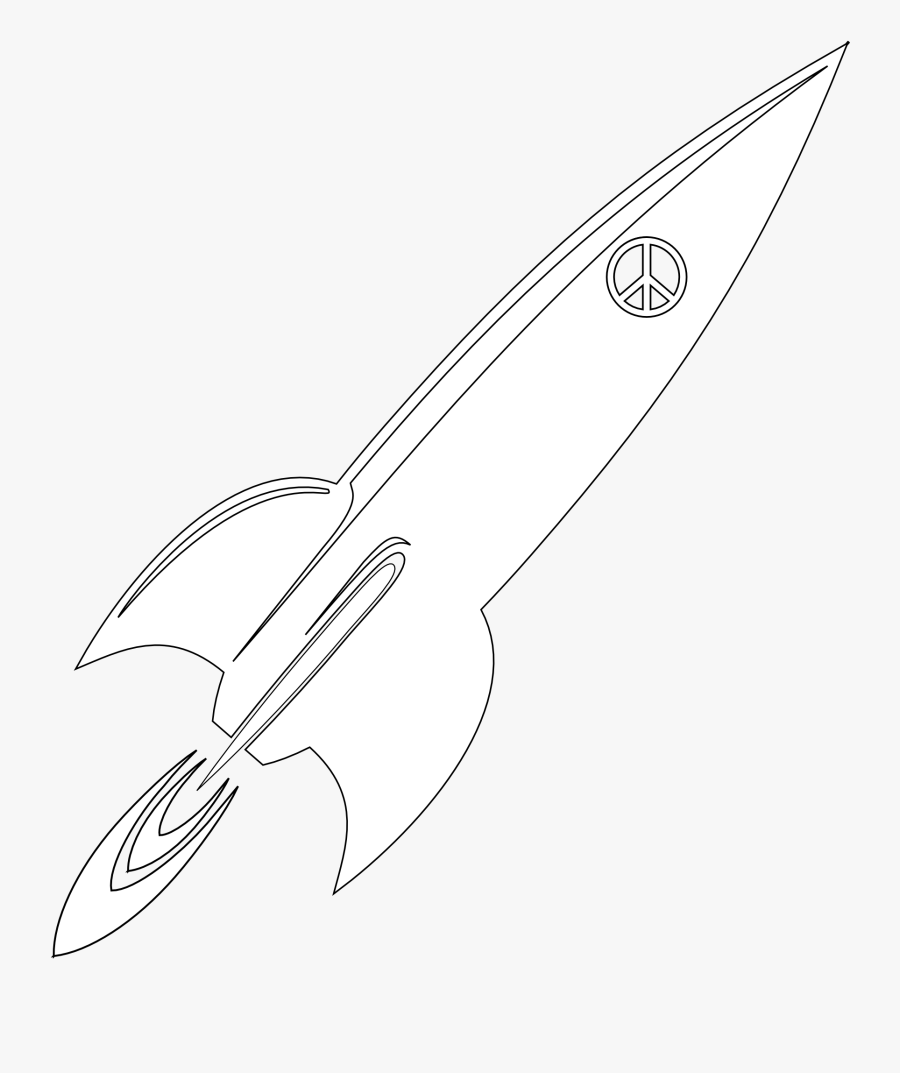 Rocket With Black Background, Transparent Clipart
