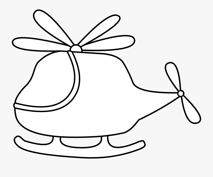 Pencil Mascot Character Helicopter 2 Line Art 0 Clipart - Clip Art, Transparent Clipart