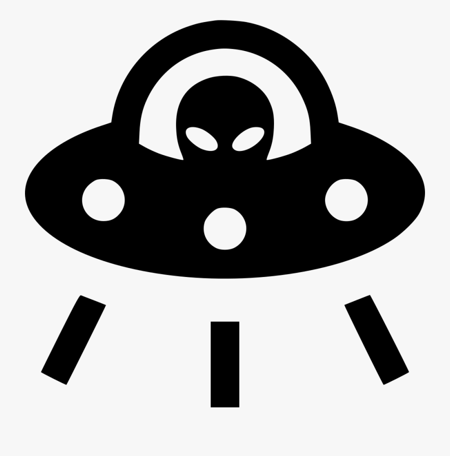 Space Alien Png - Black And White Ufo Png, Transparent Clipart