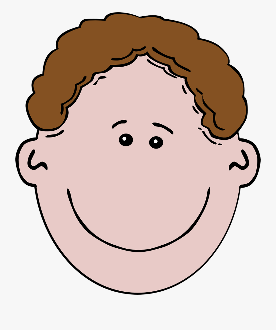 Men Clipart Brown Hair Pencil And In Color Men Clipart - Face Black And White Clipart, Transparent Clipart