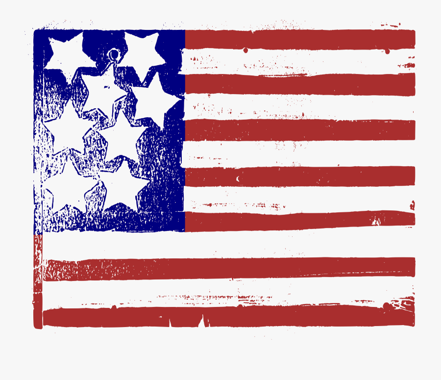Blue,area,text - Flag Of The United States, Transparent Clipart