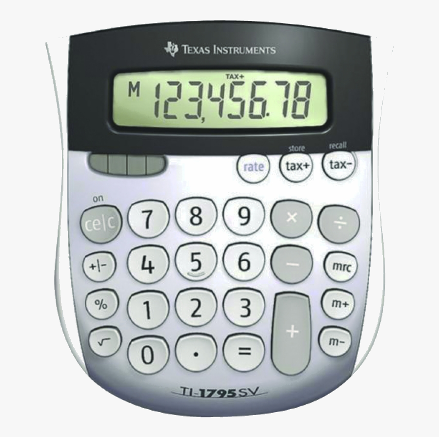 Calculator Clipart Ti Sv Hd X Transparent Png - Texas Ti 1795 Sv, Transparent Clipart
