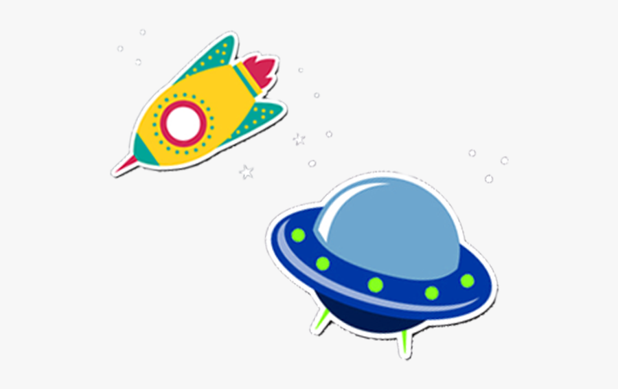 Fly Saucer Cartoon, Transparent Clipart