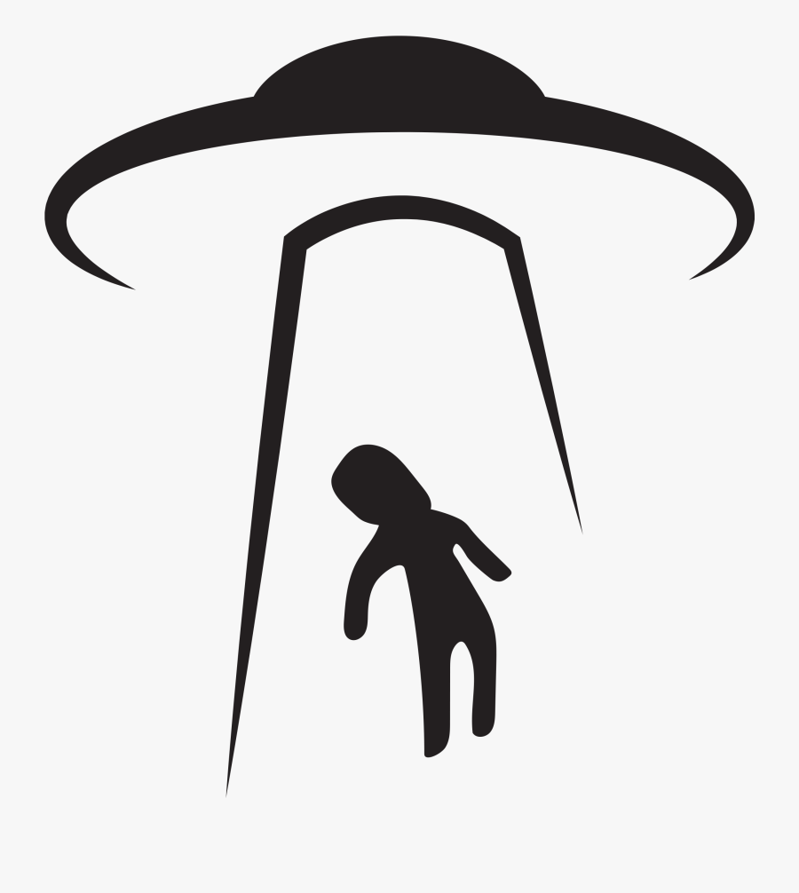 Transparent Flying Saucer Png - Flying Saucer Black And White, Transparent Clipart