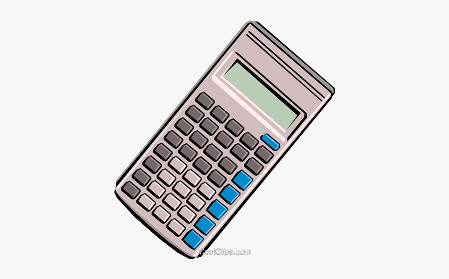 Calculator Royalty Free Vector Clip Art Illustration - Calculator Clip Art, Transparent Clipart