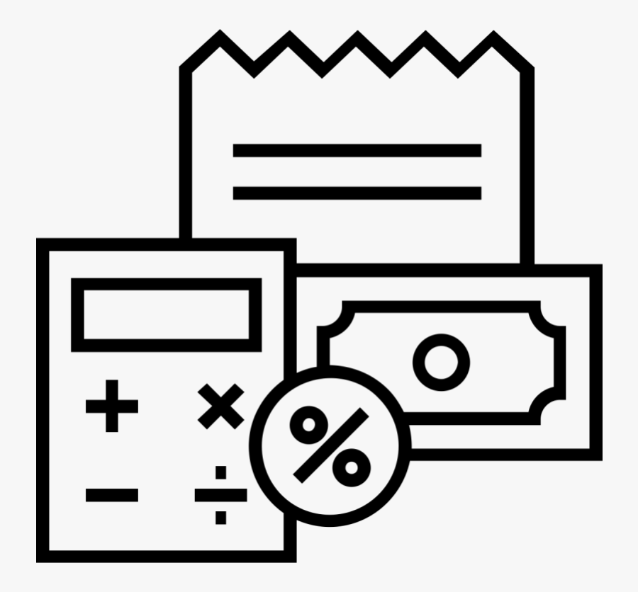 Transparent Calculator Clipart Black And White - Financial Freedom Icon, Transparent Clipart