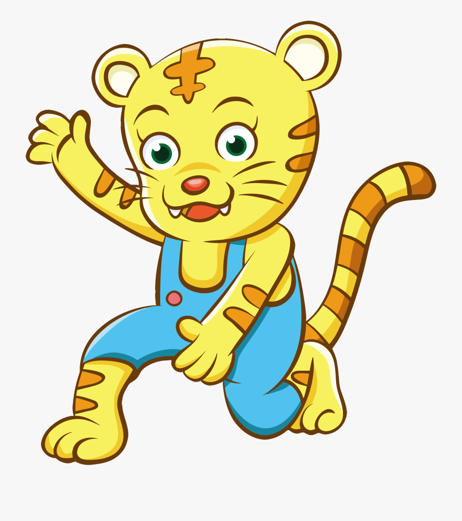 Clipart Cartoon Cheetah - Anthropomorphic Animals In Cartoon, Transparent Clipart