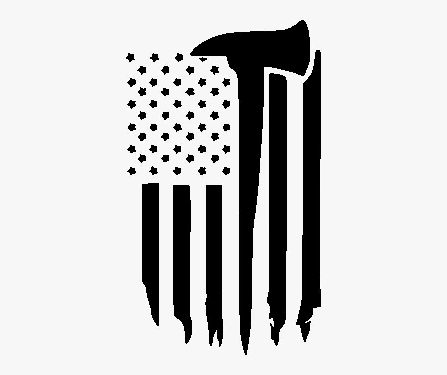 Amazin Tumbler Image Gallery - Thin Red Line Flag With Axe, Transparent Clipart