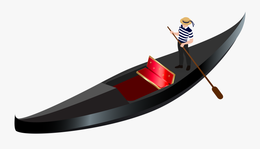 Canoe Clipart Transparent Background - Gondola Clipart, Transparent Clipart