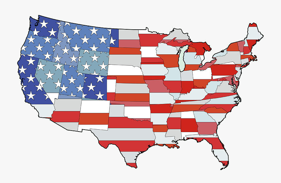 Flag Natural Born Free - Meme States Of America, Transparent Clipart