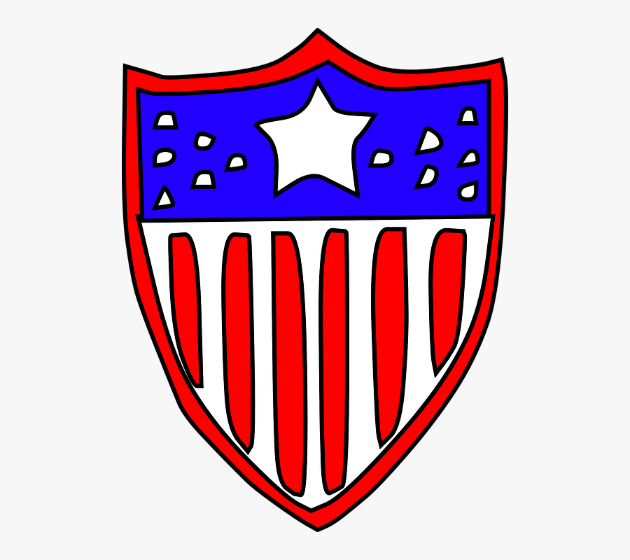 Free Vector Usa Flag Badge Clip Art - Clip Art Federalism Symbol, Transparent Clipart