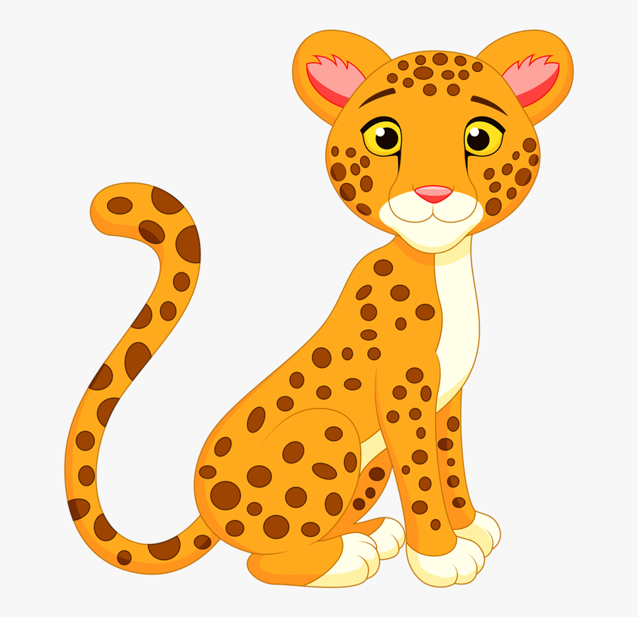 Clip Art Cartoon Cheetah - Cheetah Clipart, Transparent Clipart