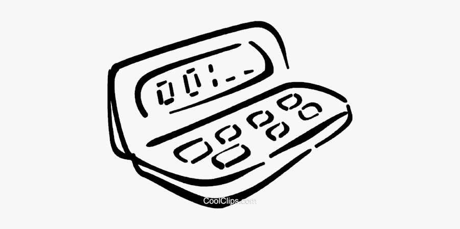 Calculator X Royalty Free Vector Clip Art Illustration - Clip Art, Transparent Clipart