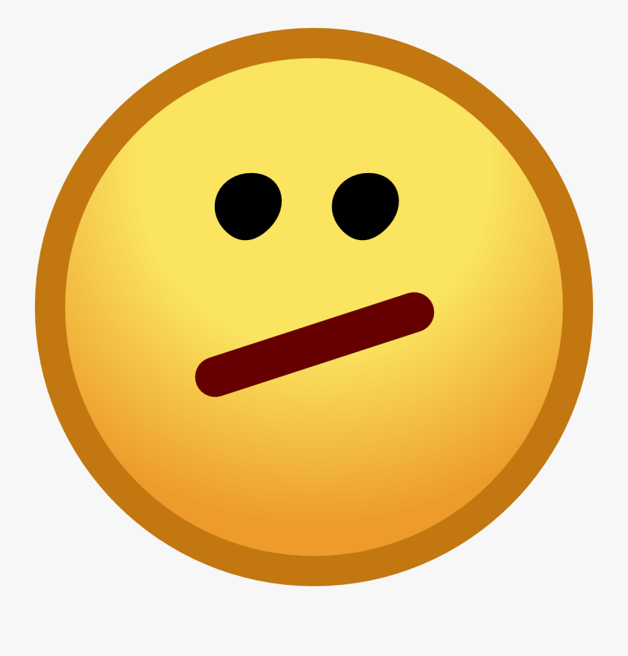 Emoticons For Facebook - Club Penguin Meh Face, Transparent Clipart