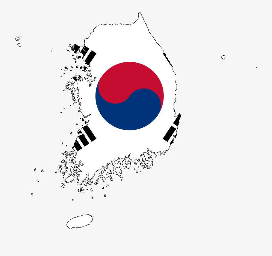South Korea Flag Png - South Korea Flag On Country, Transparent Clipart
