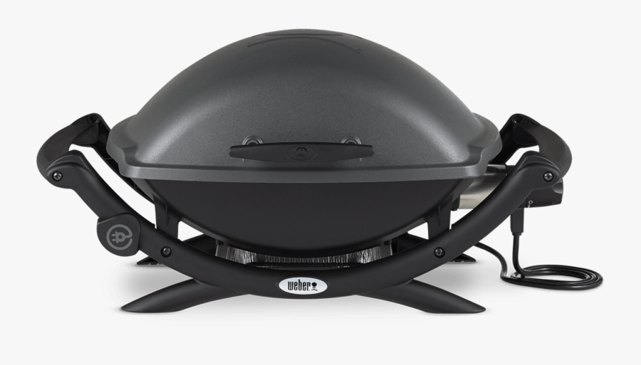 Weber® Q 2400 Electric Grill View - Weber Electric Bbq, Transparent Clipart