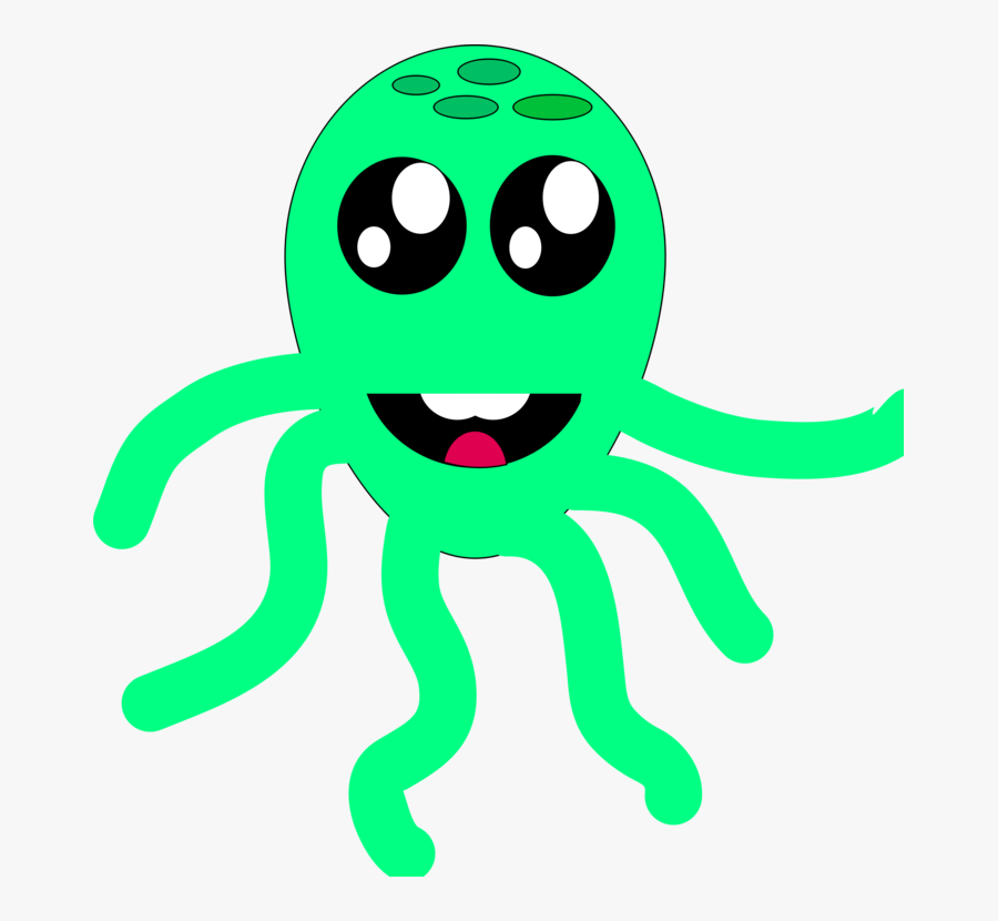Transparent Octopus Cartoon Png, Transparent Clipart